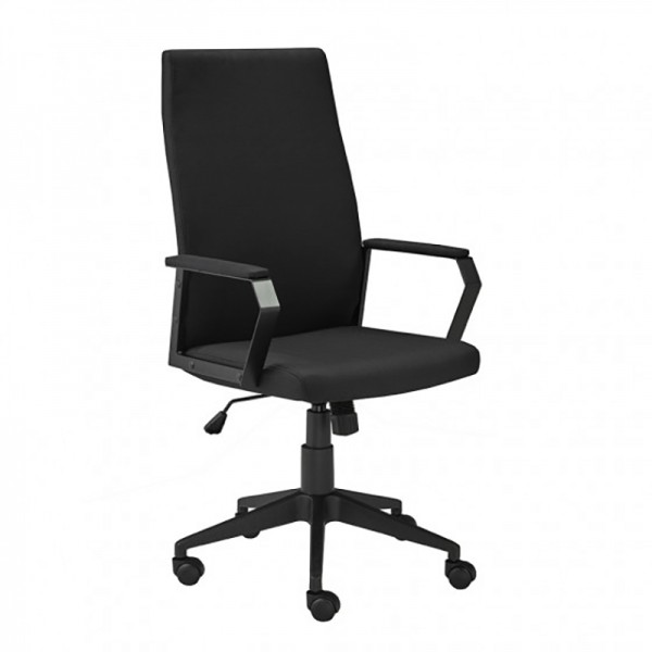 ADJ. OFFICE CHAIR W. GAS LIFT BLACK